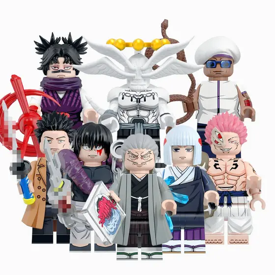 Novo Anime Choso Makora Atsuya Miguel Sukuna Uraume Toji Naobito Blocos De Construção Brinquedos Para Crianças