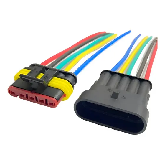 Kit Conector Plug Universal Superseal Selado 5 Vias Macho E Fêmea