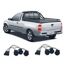 Par Chicote Elétrico Lanterna Traseira Ford Courier Completo
