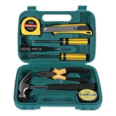 Kit Ferramentas Completo Jogo Chaves Martelo Maleta 8 Peças