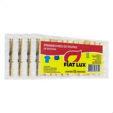 Kit 48 unidades Prendedores de Roupas Madeira Pequeno para Varal Alta Qualidade Fiat Lux
