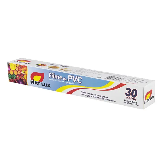 Plástico filme pvc rolo 28cm x 30 metros transparente 1 un para alimentos