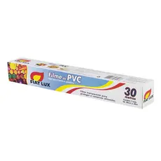 Plástico filme pvc rolo 28cm x 30 metros transparente 1 un para alimentos