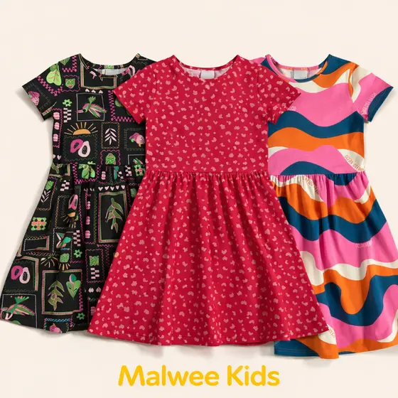 Vestido Infantil Menina Malwee Kids o 4 6 8 Anos Verão