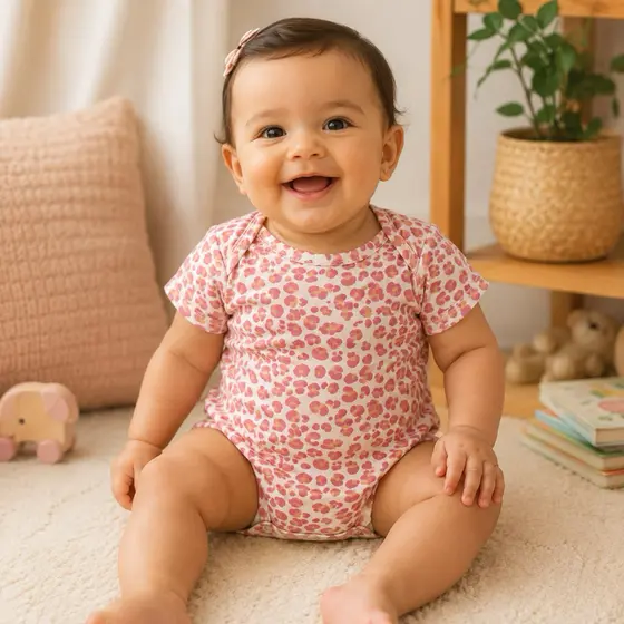Roupa de bebê menina Macaquinho Infantil Bebê Menina Malwee Kids 6M A 18M