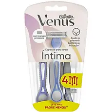 Gillette Venus Íntima Aparelho de Depilação Feminina Descartável com 4 UNI