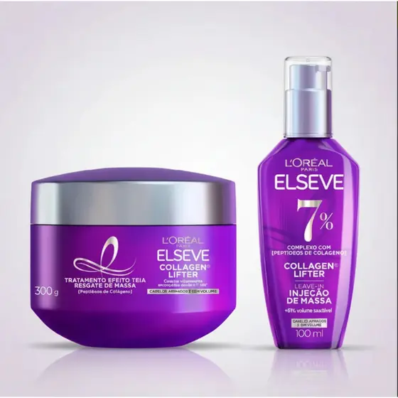 Kit Elseve Máscara + Leave-in Colágeno Lifter