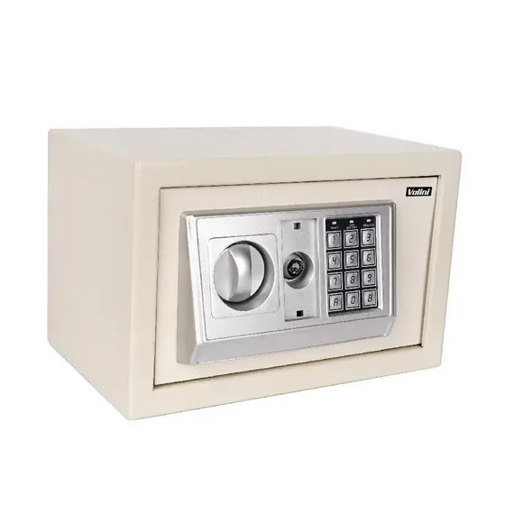 Cofre Eletrônico de Aço 20cm Senha Digital e Chave SB20 Documentos Joias Dinheiro Escritório Casa