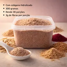 Mix de Fibras com Colágeno 300g | Pronto para Misturar | Rende 30 Porções