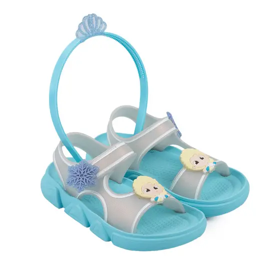 Sandalia Infantil Menina Papete Princesa Delicada e Tiara