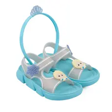 Sandalia Infantil Menina Papete Princesa Delicada e Tiara
