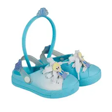 Sandalia Babuche Papete Menina Personagem Moda Princesa e Tiara