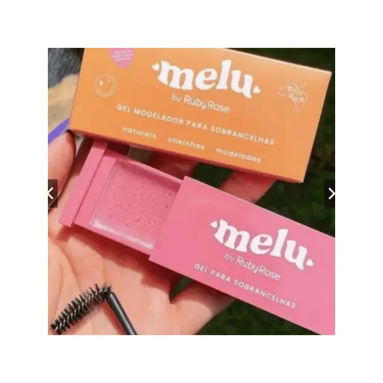 Gel para Sobrancelha Modelador com Pincel Melu by Ruby Rose e Febella
