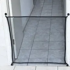 Tela Grade de Porta e Escada Proteção Cachorro Criança e Bebê PP ao G com Ganchos de Cola Dupla Face