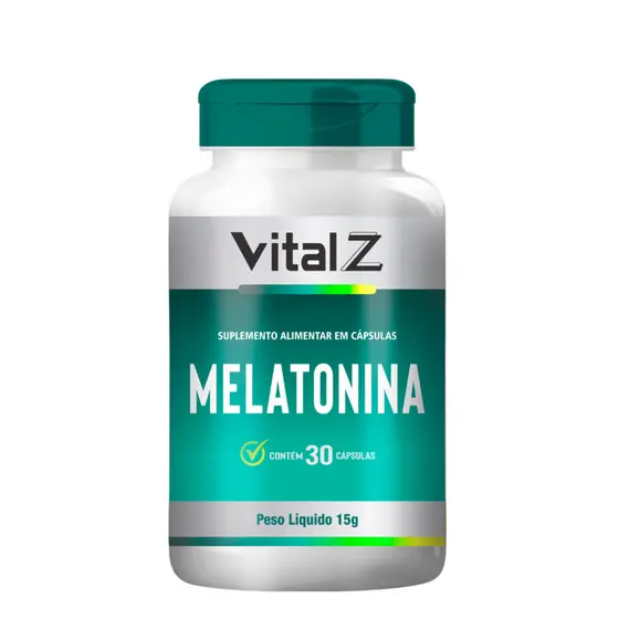 Melatonina Vital Z - Suplemento Alimentar em Cápsulas – 30 Cápsulas