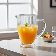 Jarra De Vidro Sofia 1,3l Suco Agua Refrigerante Mesa Posta