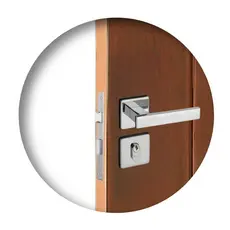 Fechadura Para Porta Externa Roseta Concept 408 Cromada Pado 40mm