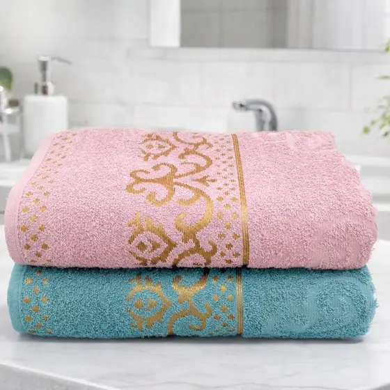 Kit 2 Toalha de Banho Magestic  100% Algodão Alta Absorção Macia Luxo Premium 75x130cm