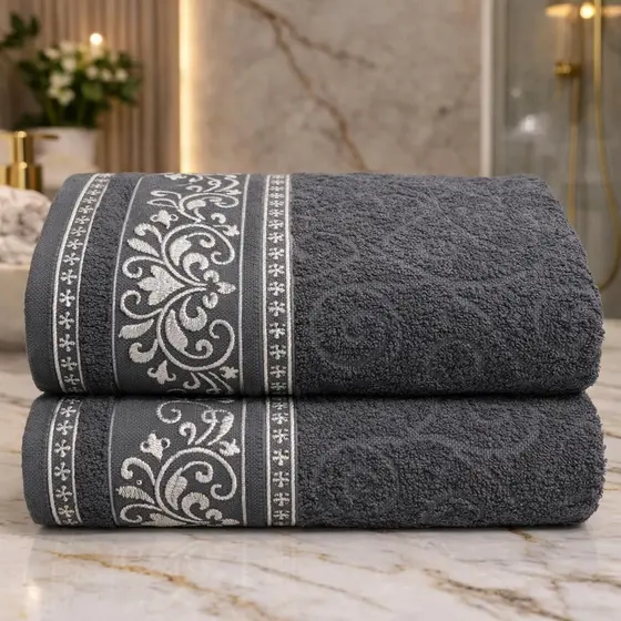Kit 2 Toalha de Banho Imperial 100% Algodão 75x130cm Premium Alta Absorção e Durabilidade