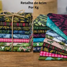 Kit 5 Kg Brim Estampado tecidos estampados | Cores Sortidas para Artesanato e Costura Criativa