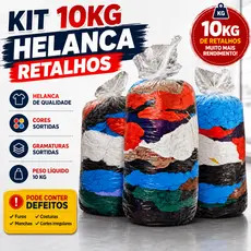 🎁 Super Kit 10kg Retalhos de Helanca - Ideal p/ Fru Fru , Artesanato e Costura!💡