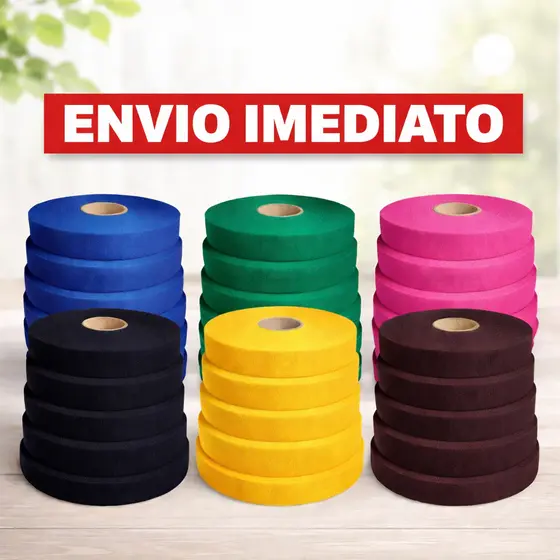 Kit 5 Rolos de Helanca Para Tapete Frufru Corte 2,5cm gramatura 120|Alta Qualidade - Envio imediato