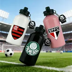 Garrafa Times Alumínio Preguiça Squeeze de Água 500ml