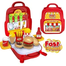 Kit Maleta Infantil Fast Food 29 Peças 3 em 1 Fast Bag ENVIO IMEDIATO!