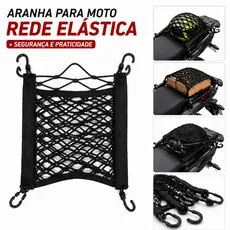Aranha Redinha Elástico de Moto com Gancho Prender Capacete Bagagem Baú Banco Bicicleta Universal
