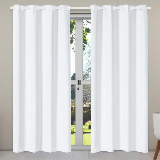 Kit Varão P/ Cortinas 28mm - Branco