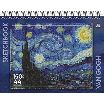Sketchbook Animarte  Noite EstreladaPapel 150g e 44 Folhas