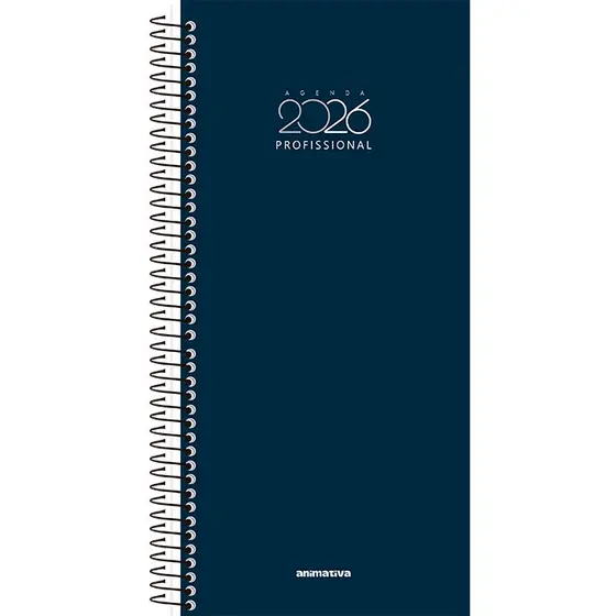 Agenda Profissional 2026 Anual Espiral 204 Folhas