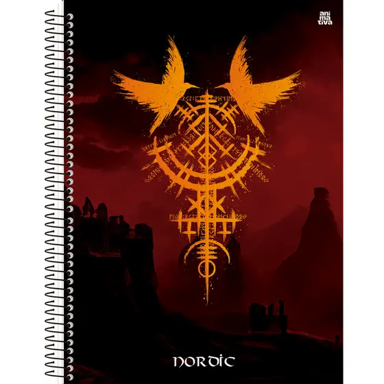Caderno 1M Universitário Espiral Nordic