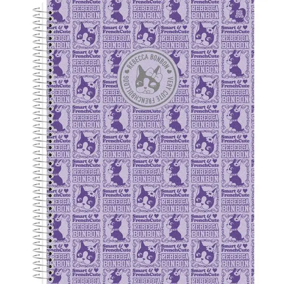 Caderno Rebecca Bonbon Universitário 1M Capa Dura 80Fls