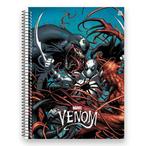 Caderno Venom Universitário 10M Espiral Capa Dura 160 Fls