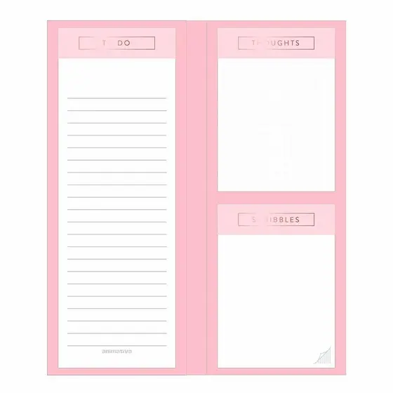 Bloco de Notas Rosa Rose