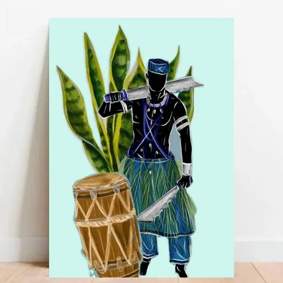 Quadro Placa decorativa Ogum Orixá Umbanda Candomblé Ogunhê, meu pai! 04
