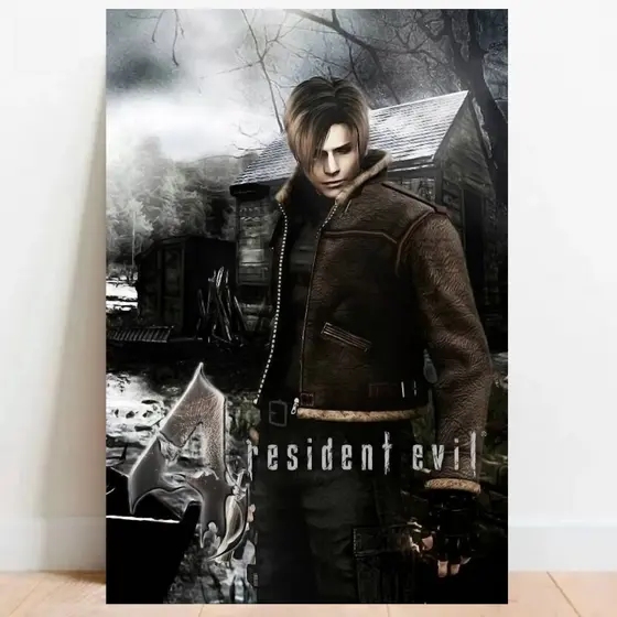 Quadro Placa decorativa Poster geek Resident Evil 4 parede & decoração sem moldura 07