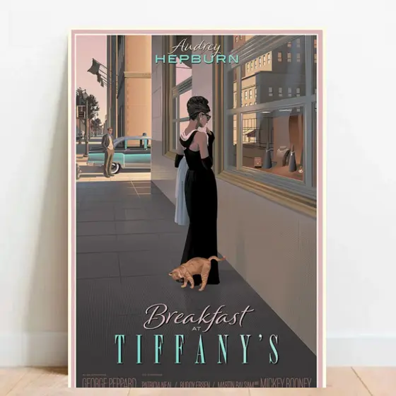 Quadro Placa Decorativa Audrey Hepburn Vintage Atriz Cantora