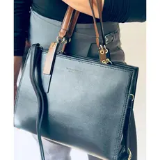 Bolsa Feminina Veryrio Couro de Luxo Espaçosa Alça de Ombro e Transversal Casual Dia Dia