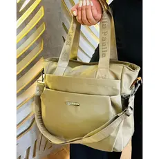 Bolsa Feminina Bella Paulla Impermeável Espaçosa Notebook Trabalho Estudos Compartimentos Alça de Ombro e Transversal