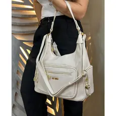 Bolsa Feminina Rosa Amora Diversos Bolsos com Ziper Espaçosa Alça de Ombro e Transversal Moderna