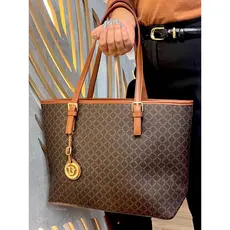 Bolsa Feminina Bella Paulla Estampada Tote Elegante Quadriculada Bruna Lohaine