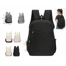 Mochila de escolar nylon casual Feminina resistência impermeável com chaveiro novidade