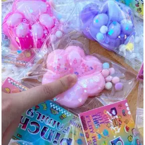 Brinquedo Squishy Fofura - Pata de Gato para Crianças e Adultos