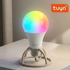 Lâmpada Inteligente Colorida RGB E27 WiFi com App Tuya Alexa e Google Home 10 Watts