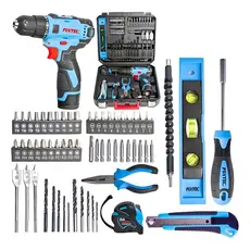Kit De Furadeira Sem Fio Fixtec Com 60 Acessórios, Cor Azul Adicionar aos favoritos