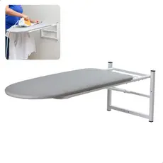 Tabua Mesa De Passar Roupa De Parede Articulada Em Aço e Pintura Anticorrosiva