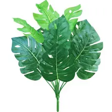 Planta Artificial Costela de Adão 46cm Folhagem Decorativa Decoração Sala Casa Jardim
