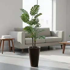 Planta Artificial Costela de Adão Grande Alta 1,04 CM Decoração Elegante Sala Escritório Toque Real Luxo